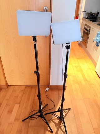 2 Focos LED para fotografía/vídeo