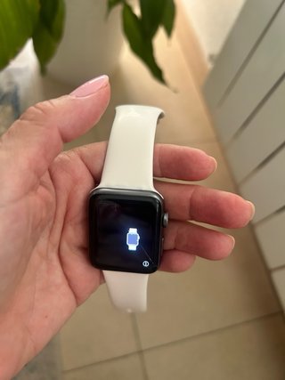Apple Watch serie 2 Negro con Correa Blanca
