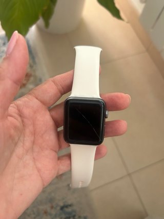 Apple Watch serie 2 Negro con Correa Blanca