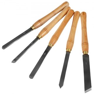 Cincel de Torno de Madera de 8 Piezas, Cincel de Torno de Madera, Cuchillas de Acero HSS para Corte y Tallado, Herramientas de Torneado de Madera, Juego de Cinceles de Torno para Almacenamiento, p...