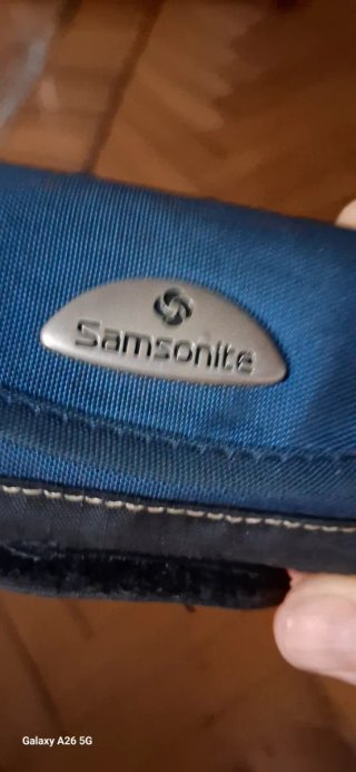 Cartera Samsonite para móvil azul