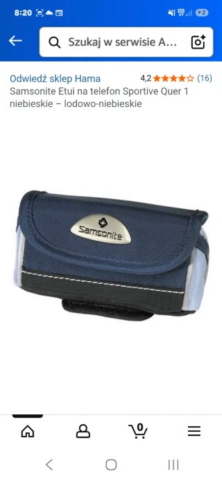 Cartera Samsonite para móvil azul
