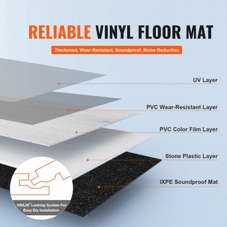 Baldosas de Vinilo Interconectables 1220 X 185 mm, 10 Baldosas de 5.5mm de Grosor que se Encajan, Suelo de Grano de Madera Gris Claro para DIY en Cocina, Comedor, Dormitorios y Baños, Fácil para D...
