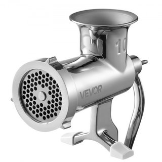 Molino de Carne Manual, Molino de Carne de Acero Inoxidable 304 con Abrazadera de Mesa de Acero, Picadora de Carne y Fabricante de Salchichas con 1 Cuchilla de Corte, 2 Placas de Corte, Tubo para ...