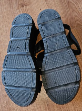Sandalias Casas Piel Negras