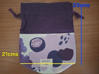 Neceser MyLittleBox saco morado y blanco