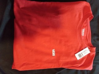 Camiseta Vans Roja Talla xl fusia
