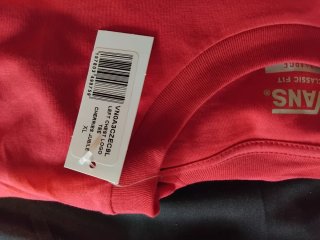 Camiseta Vans Roja Talla xl fusia