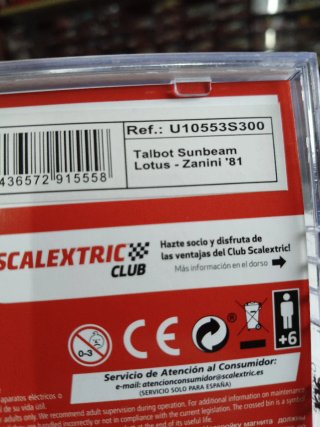 Scalextric Talbot Sunbeam Lotus Zanini 81