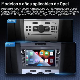 Radio Android Carplay Opel Corsa C D (2006-2011).