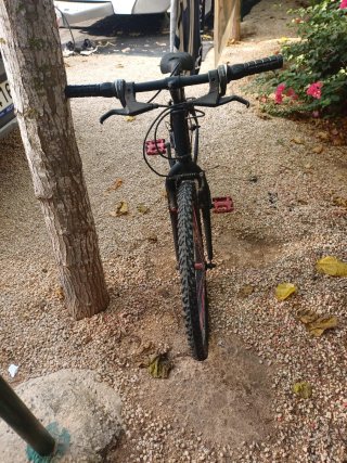 Bicicleta antigua negra