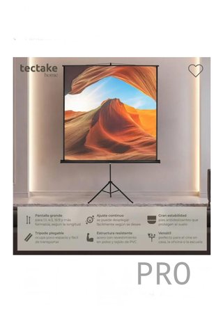 pantalla con trípode 152x152cm