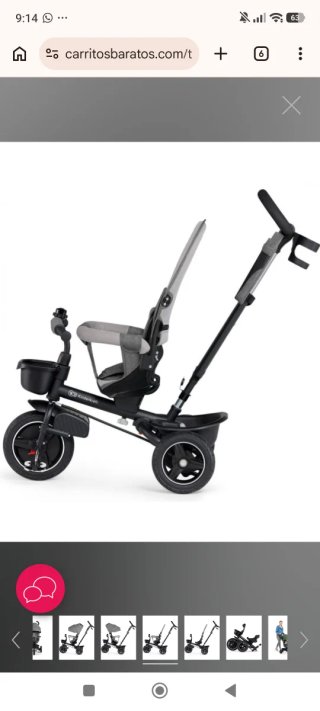 Triciclo Kinderkraft gris