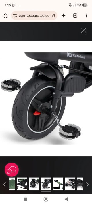 Triciclo Kinderkraft gris