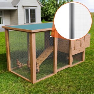Malla de Hardware, 1/2 pulgada 48in x 50 pies 19 Gauge, Malla de Alambre Galvanizado por Inmersión en Caliente, Cercado de Alambre para Pollos, Malla de Alambre para Jaulas de Conejos, Jardín, Peq...