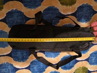 Borsa portaoggetti in nylon nera