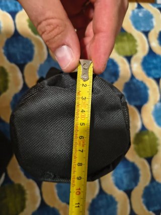 Borsa portaoggetti in nylon nera