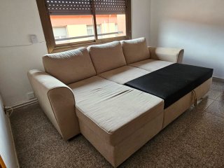 Sofá Cama Cheslong Canapé Camel 1 Año