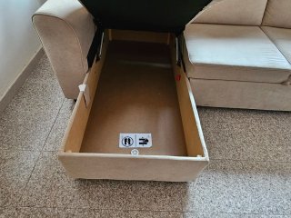 Sofá Cama Cheslong Canapé Camel 1 Año