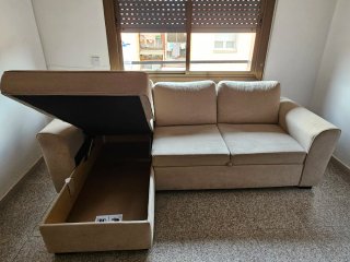 Sofá Cama Cheslong Canapé Camel 1 Año