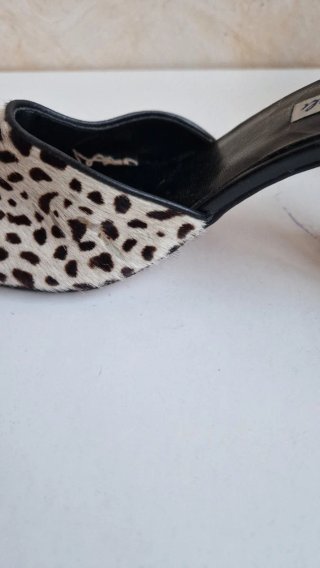 Sandalias Naturals Animal Print Tacón Cuadrado