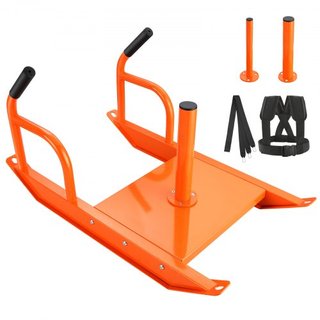 Trineo de Entrenamiento de Peso, Trineo de Fuerza y Velocidad para Fitness con Mango, Equipo de Entrenamiento de Acero para Ejercicio Atlético y Mejora de Velocidad, Adecuado para Placas de Peso d...