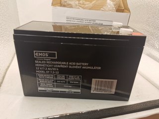 Batería AGM EMOS 12V 7.2Ah OT 7.2-12