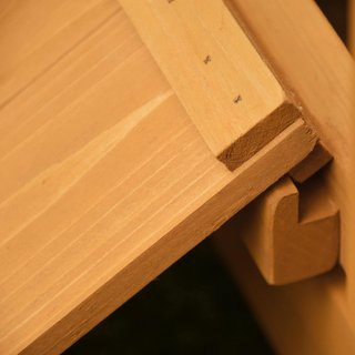 Gallinero Caja para Gallinas Impermeable de Jardín en Madera 150X100X96.5 Cm