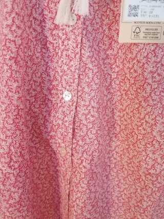 Camisa Scotch & Soda Estampada Rosa