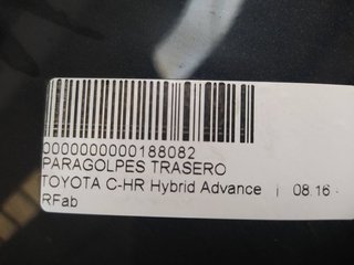 PARAGOLPES TRASERO TOYOTA C-HR Hybrid Advance