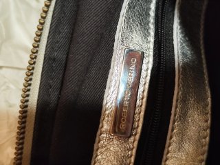 Bolso Roberto Verino Plata y Beige