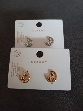 Pendientes Luzia Perla Blanca y Dorados