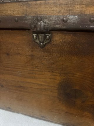 Baúl Madera Maciza con Herrajes Originales