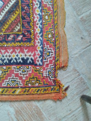 Alfombra Marroquí Lana Vintage Multicolor