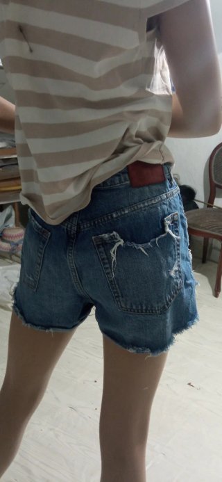 Pantalón corto vaquero Zara Talla L
