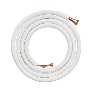 Set Tubi Mini Split 4876.8mm, Tubi di Rame 6.4 e 12.7mm O.D e Isolamento a Triplo Strato per Condizionatori e Pompe di Calore