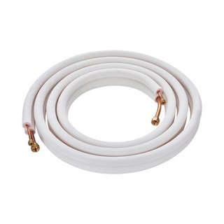 Set Tubi Mini Split 4876.8mm, Tubi di Rame 6.4 e 12.7mm O.D e Isolamento a Triplo Strato per Condizionatori e Pompe di Calore