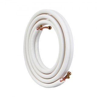 Set Tubi Mini Split 4876.8mm, Tubi di Rame 6.4 e 12.7mm O.D e Isolamento a Triplo Strato per Condizionatori e Pompe di Calore