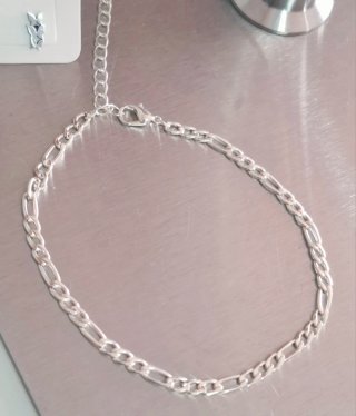 Pendientes y tobillera de acero inoxidable