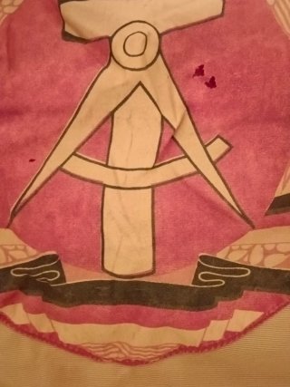 Bandera DDR NVA antigua