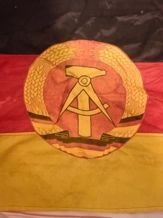 Bandera DDR NVA antigua