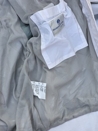 Giacca North Sails Uomo Nylon Bianco Rossa