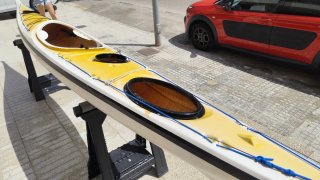Piragua Kayak de Mar Amarillo y accesorios