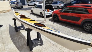 Piragua Kayak de Mar Amarillo y accesorios