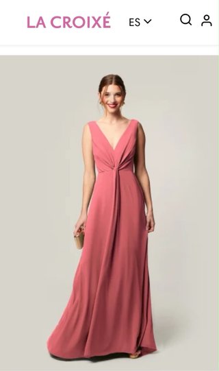 Vestido La Croixé talla 36 + fular a juego