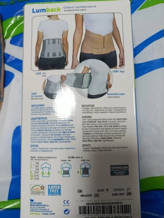 Faja Lumbar EMO Lumback Ortesis Lumbosacra