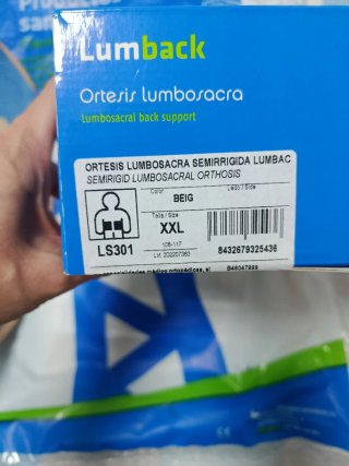 Faja Lumbar EMO Lumback Ortesis Lumbosacra