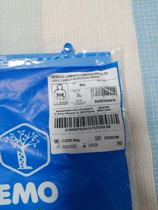 Faja Lumbar EMO Lumback Ortesis Lumbosacra