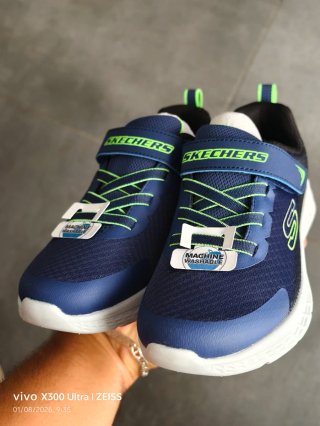 Zapatillas Skechers Niño Azul/Verde