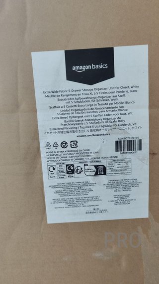 Unidad de almacenamiento extraancha, de tela